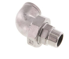 Conector en ángulo de 90 grados 3/4'' macho R x hembra Rp Acero inoxidable Junta cónica 16bar (224.8psi)