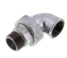 Conector acodado de 90 grados 1 1/4'' macho R x hembra Rp hierro fundido junta cónica 25bar (351.25psi)