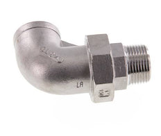 Conector acodado de 90 grados 1'' macho R x hembra Rp Junta cónica de acero inoxidable 16bar (224.8psi)