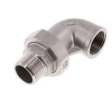 Conector acodado de 90 grados 1'' macho R x hembra Rp Junta cónica de acero inoxidable 16bar (224.8psi)