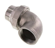Conector acodado de 90 grados 2'' macho R x hembra Rp Junta cónica de acero inoxidable 16bar (224.8psi)