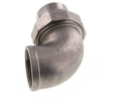 Conector acodado de 90 grados 2'' macho R x hembra Rp Junta cónica de acero inoxidable 16bar (224.8psi)