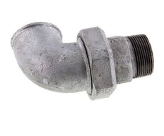 Conector acodado de 90 grados 1 1/2'' macho R x hembra Rp hierro fundido junta cónica 25bar (351.25psi)