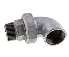 Conector acodado de 90 grados 1 1/2'' macho R x hembra Rp hierro fundido junta cónica 25bar (351.25psi)