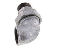 Conector acodado de 90 grados 1 1/2'' macho R x hembra Rp hierro fundido junta cónica 25bar (351.25psi)