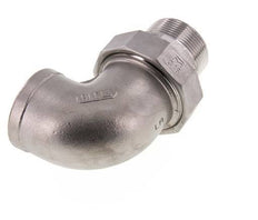 Conector acodado 90deg 1 1/2'' Macho R x Hembra Rp Junta cónica de acero inoxidable 16bar (224.8psi)