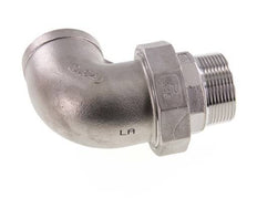 Conector acodado 90deg 1 1/2'' Macho R x Hembra Rp Junta cónica de acero inoxidable 16bar (224.8psi)