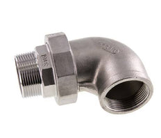 Conector acodado 90deg 1 1/2'' Macho R x Hembra Rp Junta cónica de acero inoxidable 16bar (224.8psi)