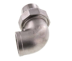 Conector acodado 90deg 1 1/2'' Macho R x Hembra Rp Junta cónica de acero inoxidable 16bar (224.8psi)