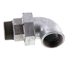 Racor de unión acodado 90deg 1 1/2'' Macho R x Hembra Rp Hierro Fundido Junta Plana Centellen 25bar (351.25psi)