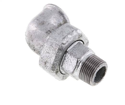 Racor de unión acodado 90deg 3/4'' Macho R x Hembra Rp Hierro Fundido Junta Plana Centellen 25bar (351.25psi)