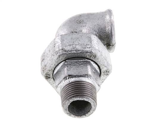Racor de unión acodado 90deg 3/4'' Macho R x Hembra Rp Hierro Fundido Junta Plana Centellen 25bar (351.25psi)