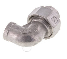 Conector de unión de 90 grados Rp3/8'' hembra de acero inoxidable con junta cónica 16bar (224.8psi)