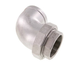 Conector de unión de 90 grados Rp2'' hembra de acero inoxidable con junta cónica 16bar (224,8psi)