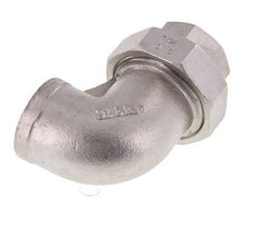 Conector de unión de 90 grados Rp1'' hembra de acero inoxidable con junta cónica 16bar (224.8psi)