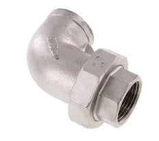 Conector de unión de 90 grados Rp1'' hembra de acero inoxidable con junta cónica 16bar (224.8psi)