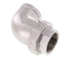 Conector de unión de 90 grados Rp1 1/2'' hembra de acero inoxidable con junta cónica 16bar (224.8psi)