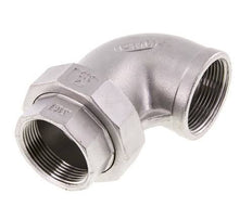 Conector de unión de 90 grados Rp1 1/2'' hembra de acero inoxidable con junta cónica 16bar (224.8psi)