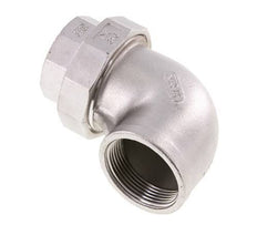 Conector de unión de 90 grados Rp1 1/2'' hembra de acero inoxidable con junta cónica 16bar (224.8psi)