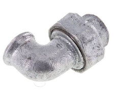 Conector de unión de 90 grados Rp1/2'' hembra de hierro fundido con junta cónica 25bar (351.25psi)