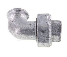 Conector de unión de 90 grados Rp1/2'' hembra de hierro fundido con junta cónica 25bar (351.25psi)