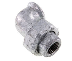 Conector de unión de 90 grados Rp1/2'' hembra de hierro fundido con junta cónica 25bar (351.25psi)
