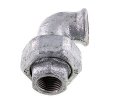 Conector de unión de 90 grados Rp1/2'' hembra de hierro fundido con junta cónica 25bar (351.25psi)