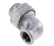 Conector de unión de 90 grados Rp1/2'' hembra de hierro fundido con junta cónica 25bar (351.25psi)