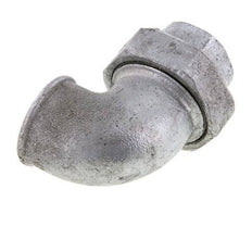 Conector de unión de 90 grados Rp1 1/2'' hembra de hierro fundido con junta cónica 25bar (351.25psi)