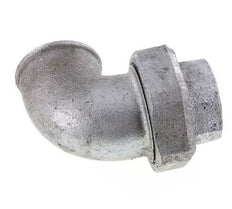 Conector de unión de 90 grados Rp1 1/2'' hembra de hierro fundido con junta cónica 25bar (351.25psi)