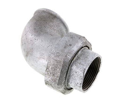 Conector de unión de 90 grados Rp1 1/2'' hembra de hierro fundido con junta cónica 25bar (351.25psi)