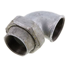 Conector de unión de 90 grados Rp2'' hembra de hierro fundido con junta cónica 25bar (351.25psi)