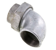 Conector de unión de 90 grados Rp2'' hembra de hierro fundido con junta cónica 25bar (351.25psi)