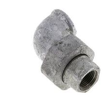 Conector de unión de 90 grados Rp3/8'' hembra de hierro fundido con junta cónica 25bar (351.25psi)