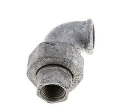 Conector de unión de 90 grados Rp3/8'' hembra de hierro fundido con junta cónica 25bar (351.25psi)
