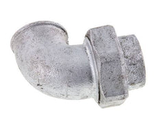 Conector de unión de 90 grados Rp1 1/4'' hembra de hierro fundido con junta cónica 25bar (351.25psi)