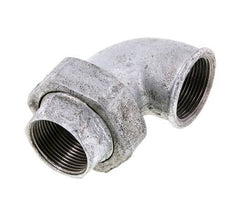 Conector de unión de 90 grados Rp1 1/4'' hembra de hierro fundido con junta cónica 25bar (351.25psi)