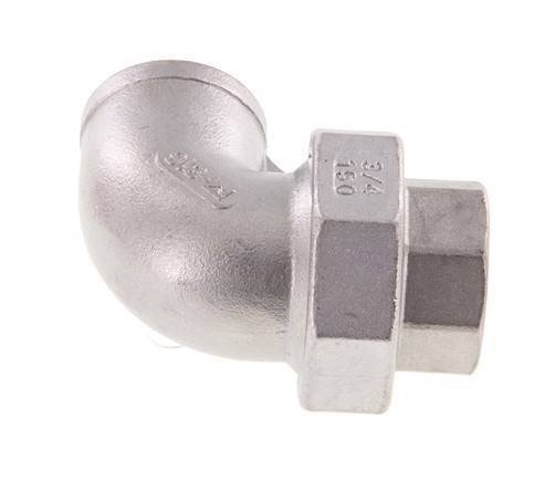 Conector de unión de 90 grados Rp3/4'' hembra de acero inoxidable con junta cónica 16bar (224.8psi)
