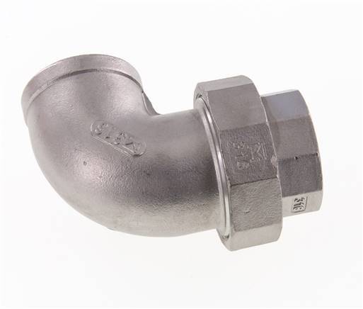 Conector de unión de 90 grados Rp1 1/4'' hembra de acero inoxidable con junta cónica 16bar (224.8psi)