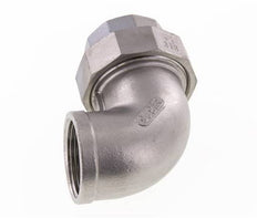 Conector de unión de 90 grados Rp1 1/4'' hembra de acero inoxidable con junta cónica 16bar (224.8psi)