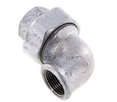 Conector de unión de 90 grados Rp3/4'' hembra de hierro fundido con junta cónica 25bar (351.25psi)
