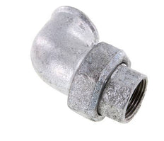 Conector de unión de 90 grados Rp1'' hembra de hierro fundido con junta cónica 25bar (351.25psi)