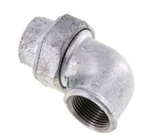 Conector de unión de 90 grados Rp1'' hembra de hierro fundido con junta cónica 25bar (351.25psi)