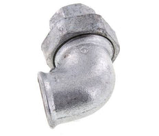 Conector de unión de 90 grados Rp1'' hembra de hierro fundido con junta cónica 25bar (351.25psi)
