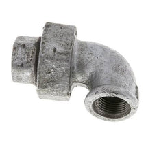 Racor de unión acodado 90deg Rp3/8'' hembra hierro fundido junta plana centellen 25bar (351.25psi)