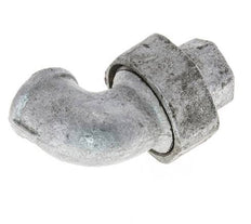 Racor de unión acodado 90deg Rp3/8'' hembra hierro fundido junta plana centellen 25bar (351.25psi)