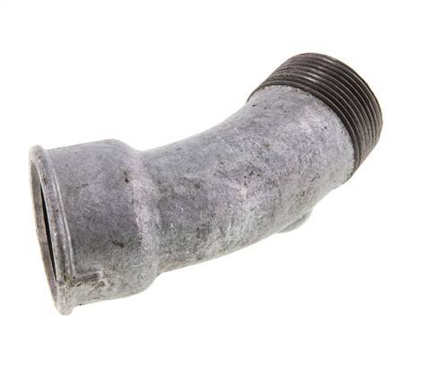 Racor codo 45deg R1 1/4'' Macho x Rp1 1/4'' Hembra Hierro fundido 25bar (351.25psi)