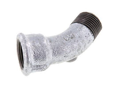 Elbow Fitting 45deg R3/8'' Male x Rp3/8'' Female Cast Iron 25bar (351.25psi) [2 Pieces]