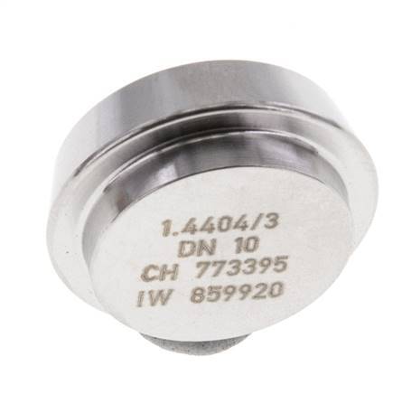 Tapa 22mm Boquilla cónica DN 10 Acero inoxidable DIN 11851