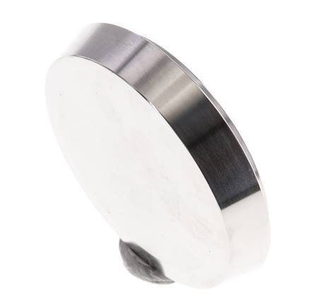 Tapa final 68mm Boquilla cónica DN 50 Acero inoxidable DIN 11851